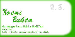 noemi bukta business card
